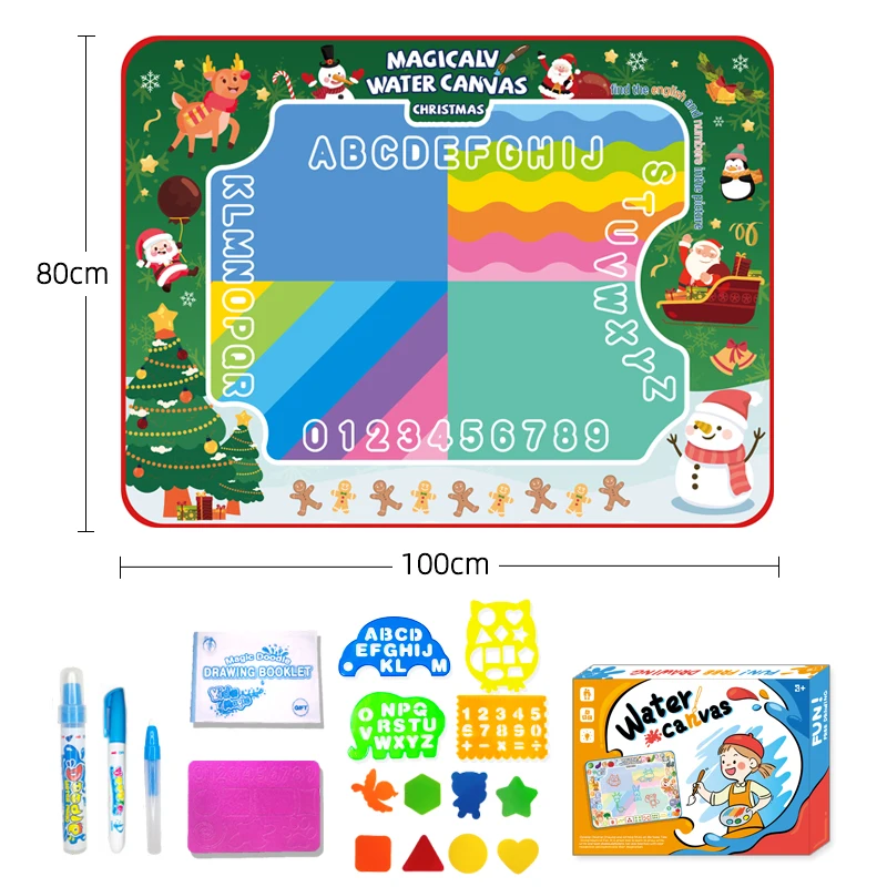 Hot Sale large-size water magic mat study drawing kids magic water painting doodle mat Educational Toys Gifts for Kids