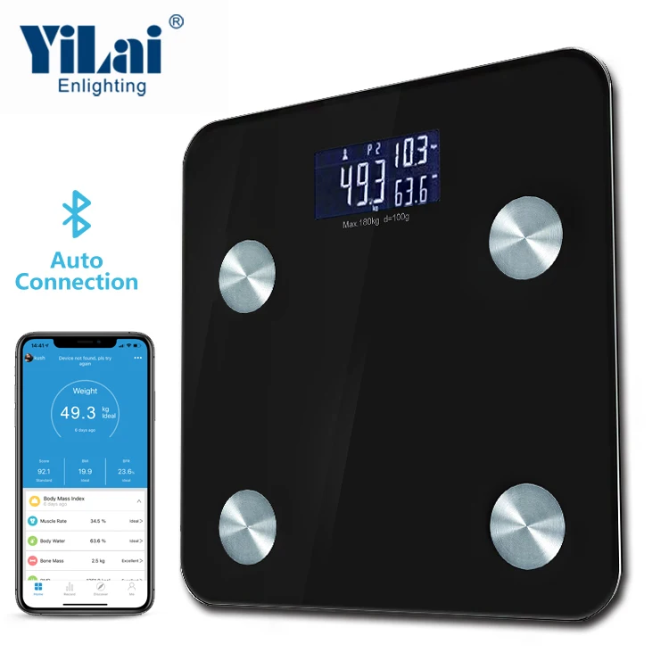 Smart Mini Cheap Body Fat Electronic Scale Weight Heart Bathroom Scale Body Digital Personal with App for Store
