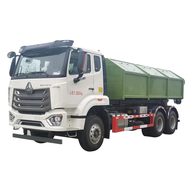 China garbage compactor truck body parts waste truck compressed howo Garbage Collector Truck