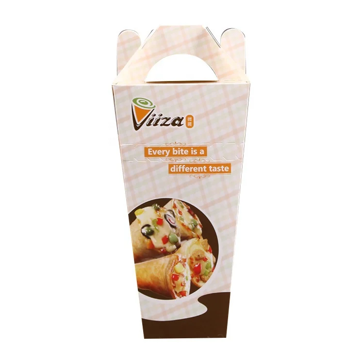 printed 12 inch cone take out pizza package carton boxes