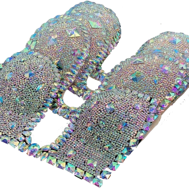 New fashion women sexy crystal bra rhinestone nightclub dancer top