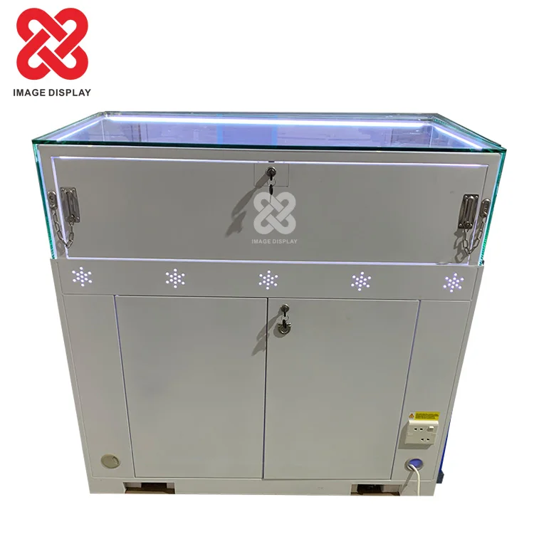 VIVO Smart Mobile Phones Metal Cabinet Cellphone Showcases Glass Display Kiosks Handset Luxury Vitrine