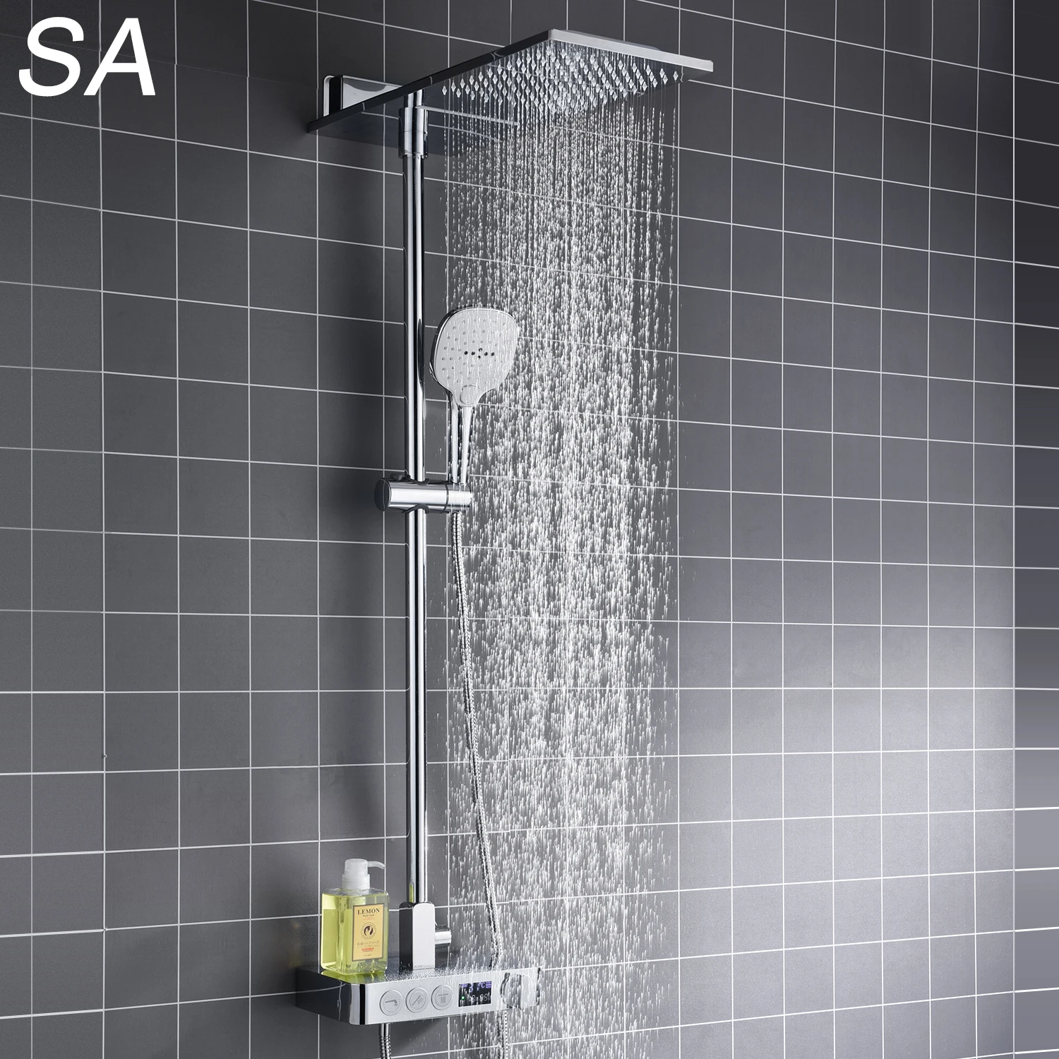 304 Stainless steel big rainfall mist led rain mist shower head set Bathroom shower 20 inch /24 inch