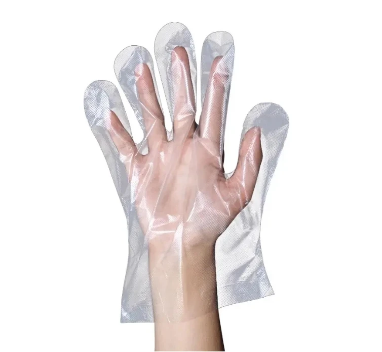 Full-automatic disposable silicone PE glove machine shoe cover shower cap long arm glove bag making machine