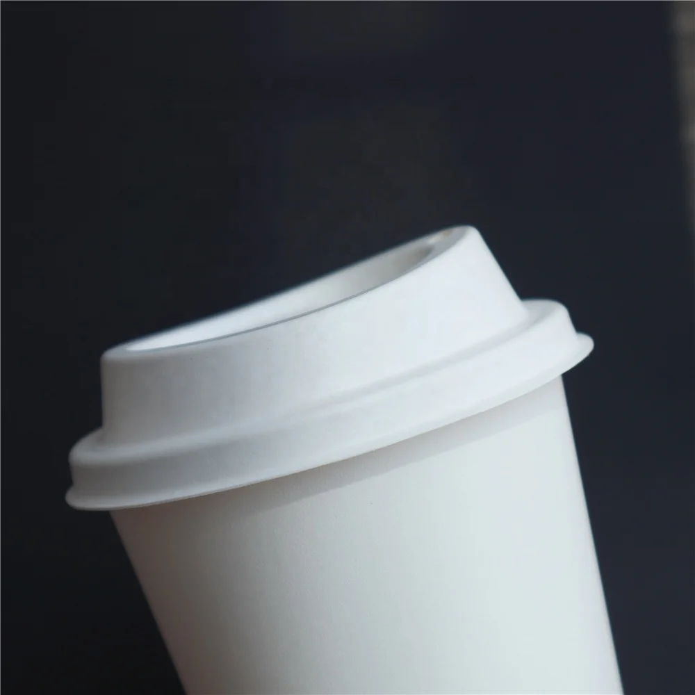 
New design disposable bagasse paper cup lid with high quality 