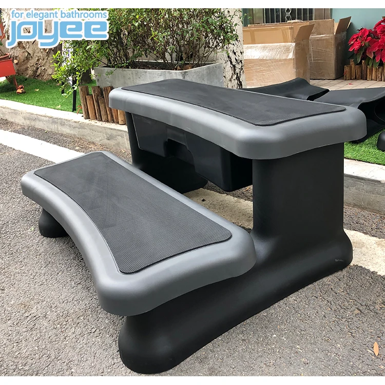 JOYEE factory cheap price spa accessories outdoor plastic spa steps best selling ps ladder for pool swim steps