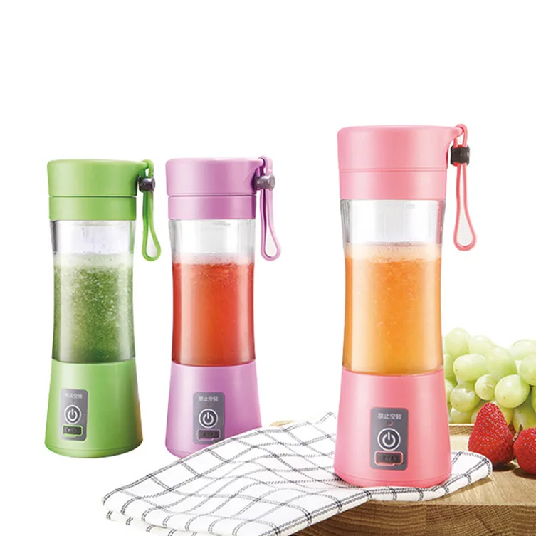 2023 Professional Manufacture Cheap Electric Plastic Usb Juicer Cup 380ml Portable Juice Blender Fruit