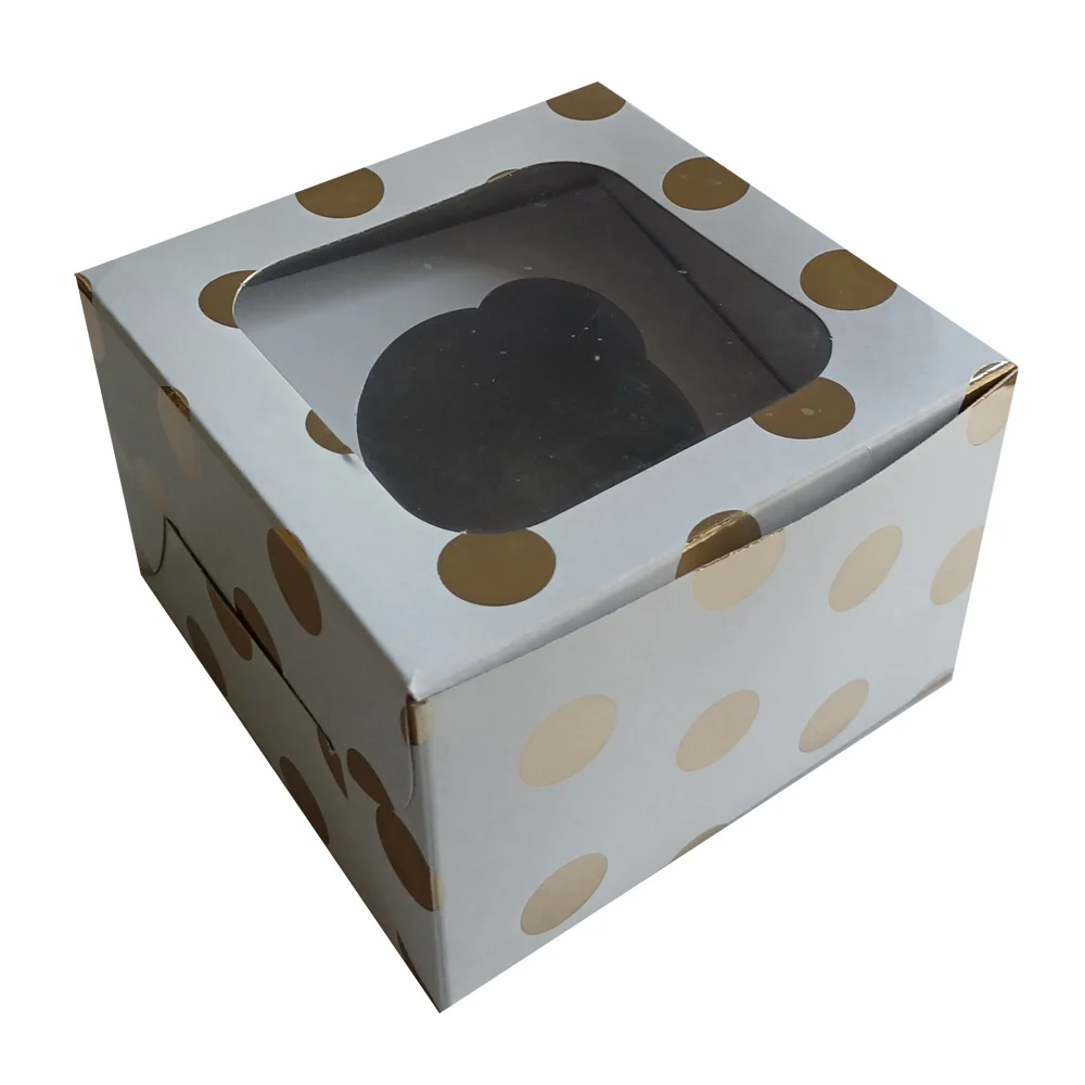 Kraft Cake Boxes with Window Gift Packing Bakery Boxes Dessert Pastry Cupcake Pie Cookies cake packaging box