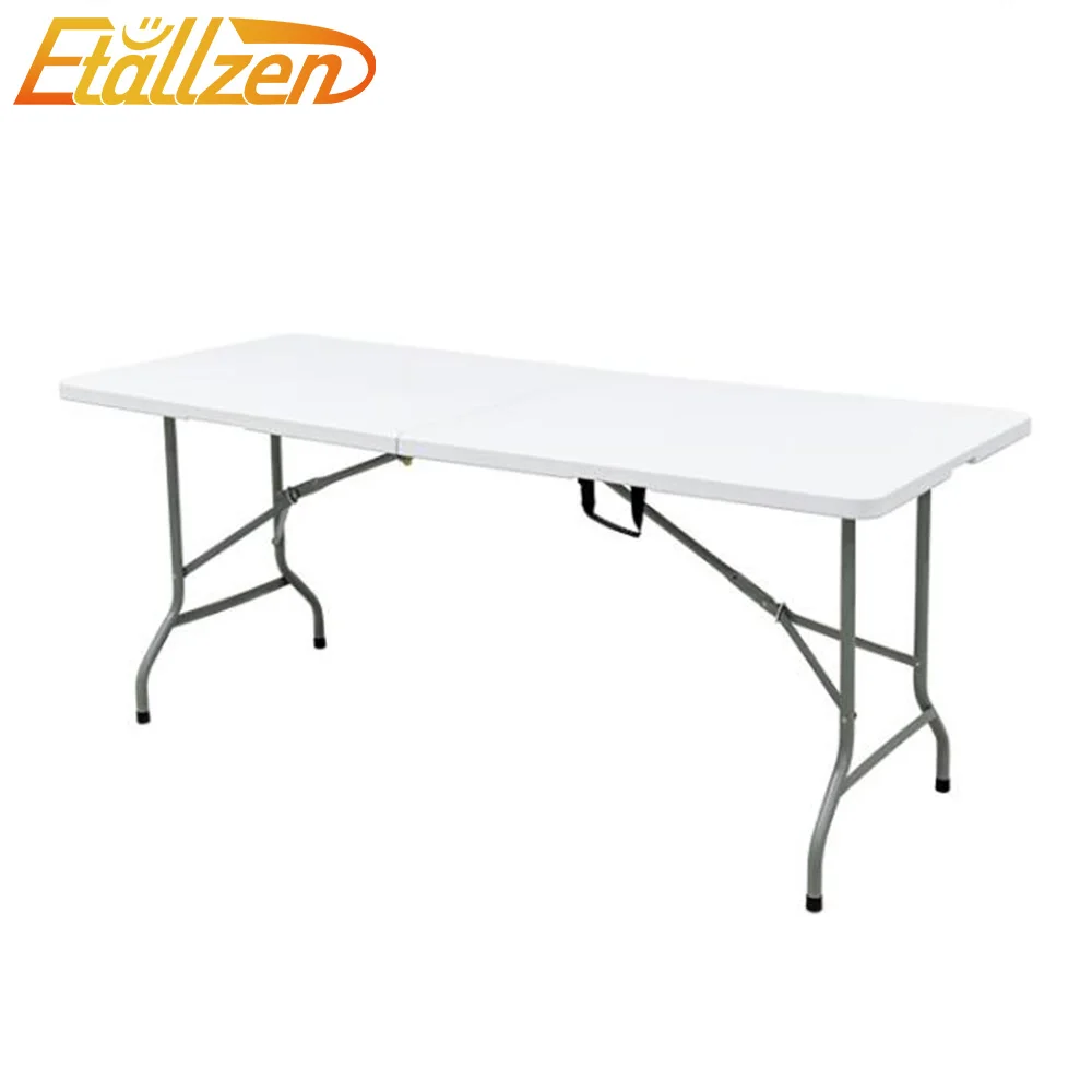 6-футовый стол пластиковый складной столик для пикников на прямоугольник для банкета, свадьбы на открытом воздухе складные столы
