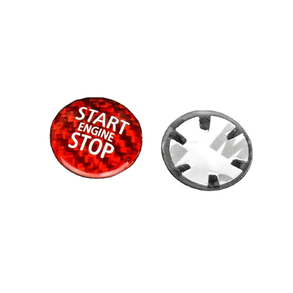 Carbon Fiber Car Engine Start Button Sticker Interior Ignition Trim Decal for Mini Cooper R55 R56 R57 R58 R59 R60 R61 decal