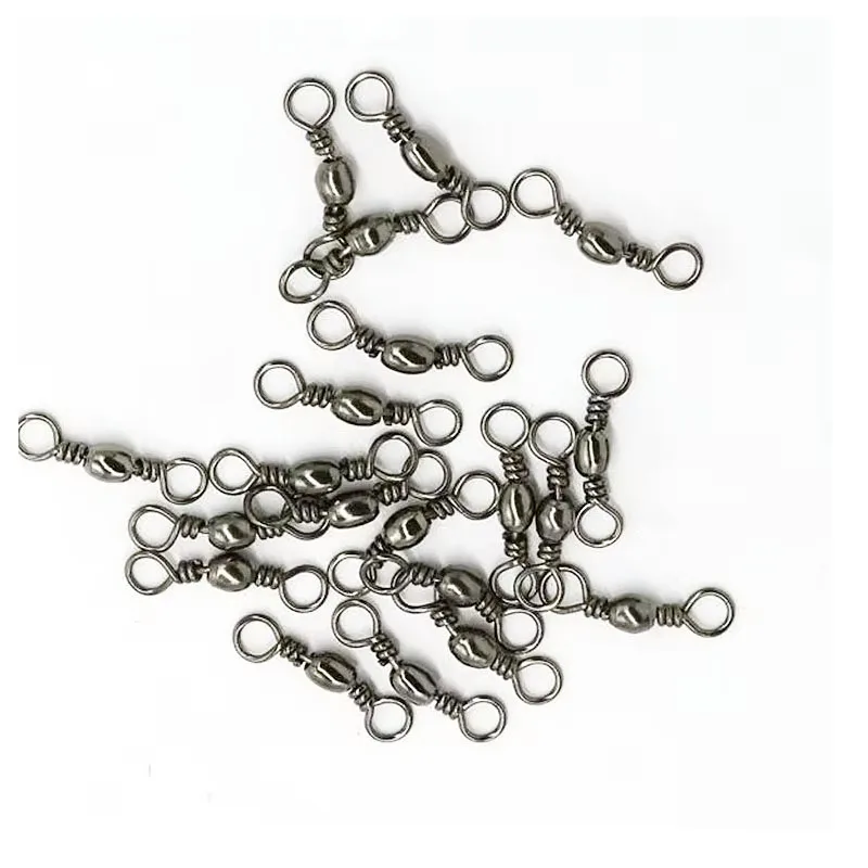 Alpha Fishing Stainless Steel Barrel Swivel Copper Rolling Swivel for Sea Saltwater Fishing Tackle Lure Fishing Techniques Kids