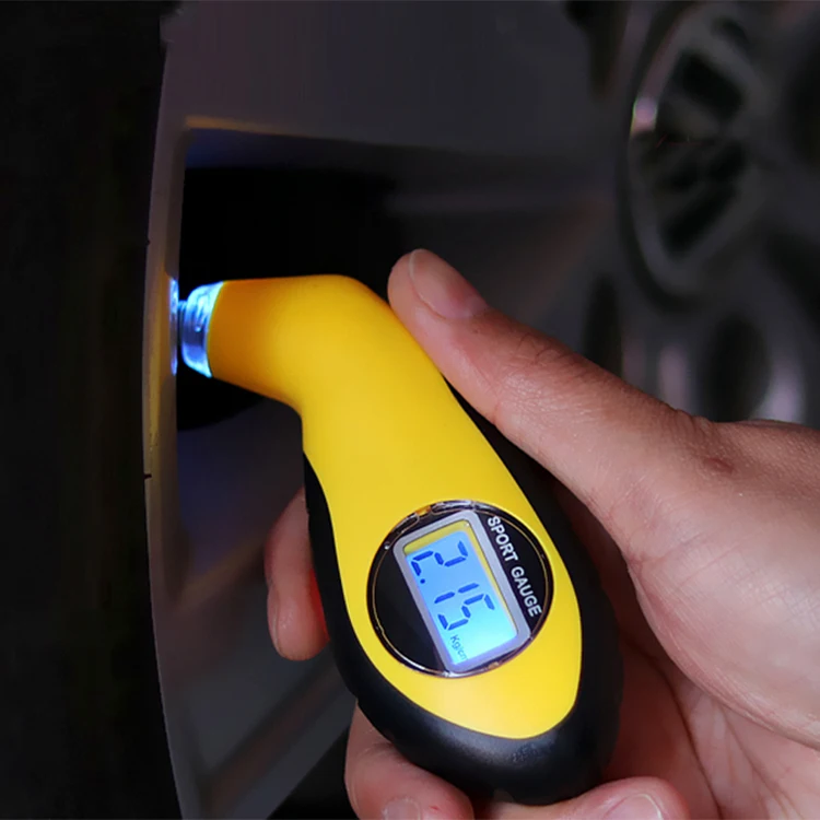  Digital Tire Pressure Gauge 150 PSI Reader Checker with Backlit LCD and Non-Slip Grip for Car Truck Pickup Bicycle