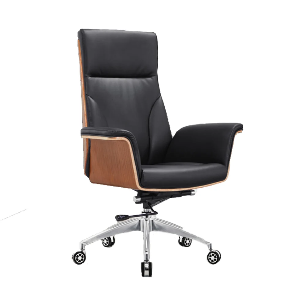 Foshan wholesale lumbar support pillow swivel executive PU leather manager office chair