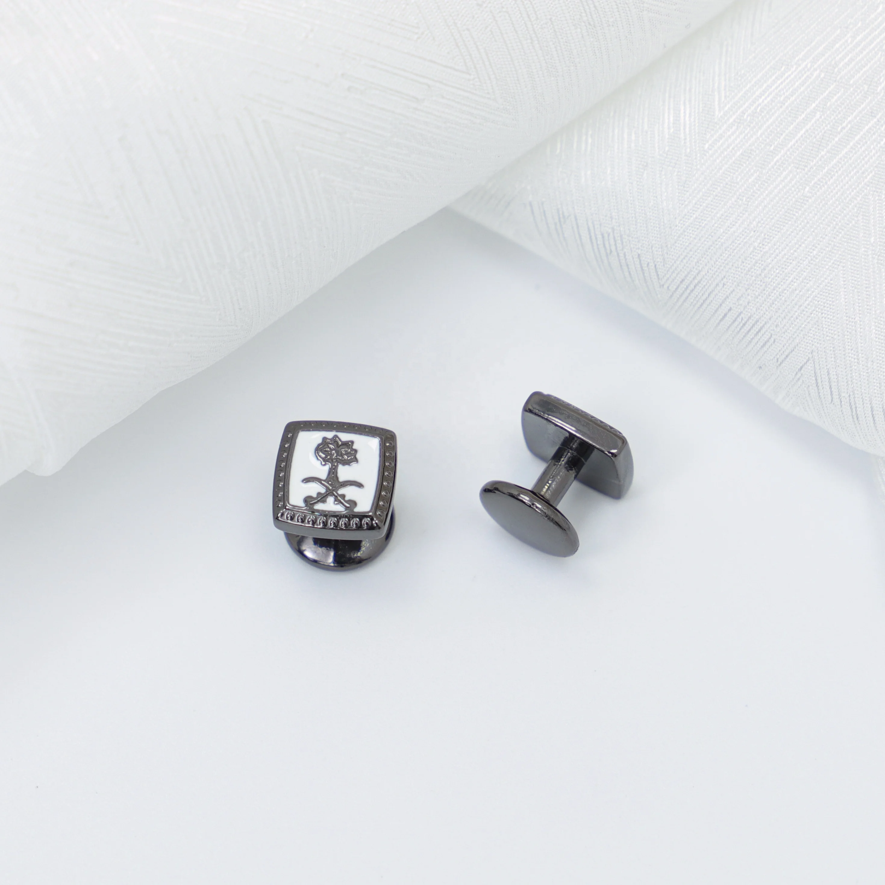 Wholesale Premium quality small cufflinks button for men cufflinks button for Muslim Arab Men decoration kids