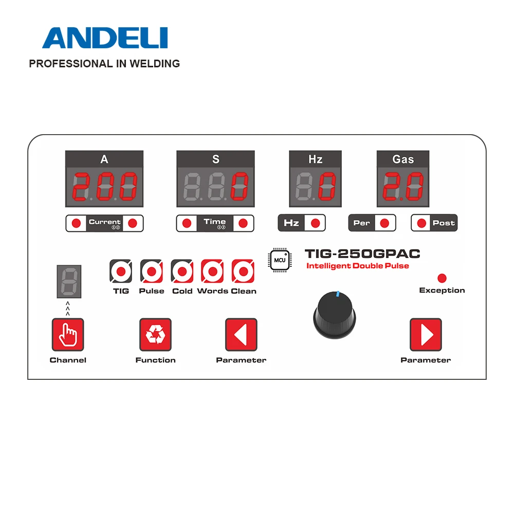 ANDELI TIG-250GPAC for Manufacturer of Channel letters Advertising Word Welding TIG COLD Welder Stainless Steel  DC TIG Welding