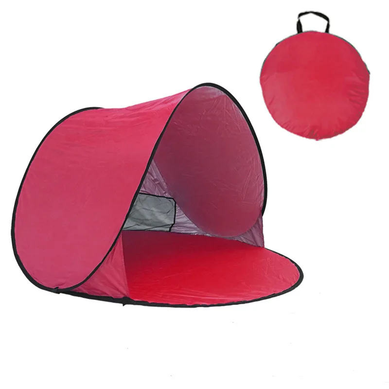 
190T Waterproof Silver Coated Polyester Cloth Sun screen Tent 60 seconds tent for Kids Adults 