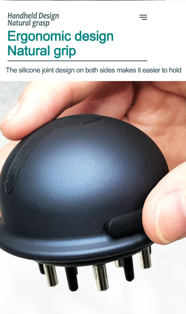 China Manufacturer Electric Hot Cold Hair Combs Scalp Massager Shampoo Brush Detangling Guide Comb