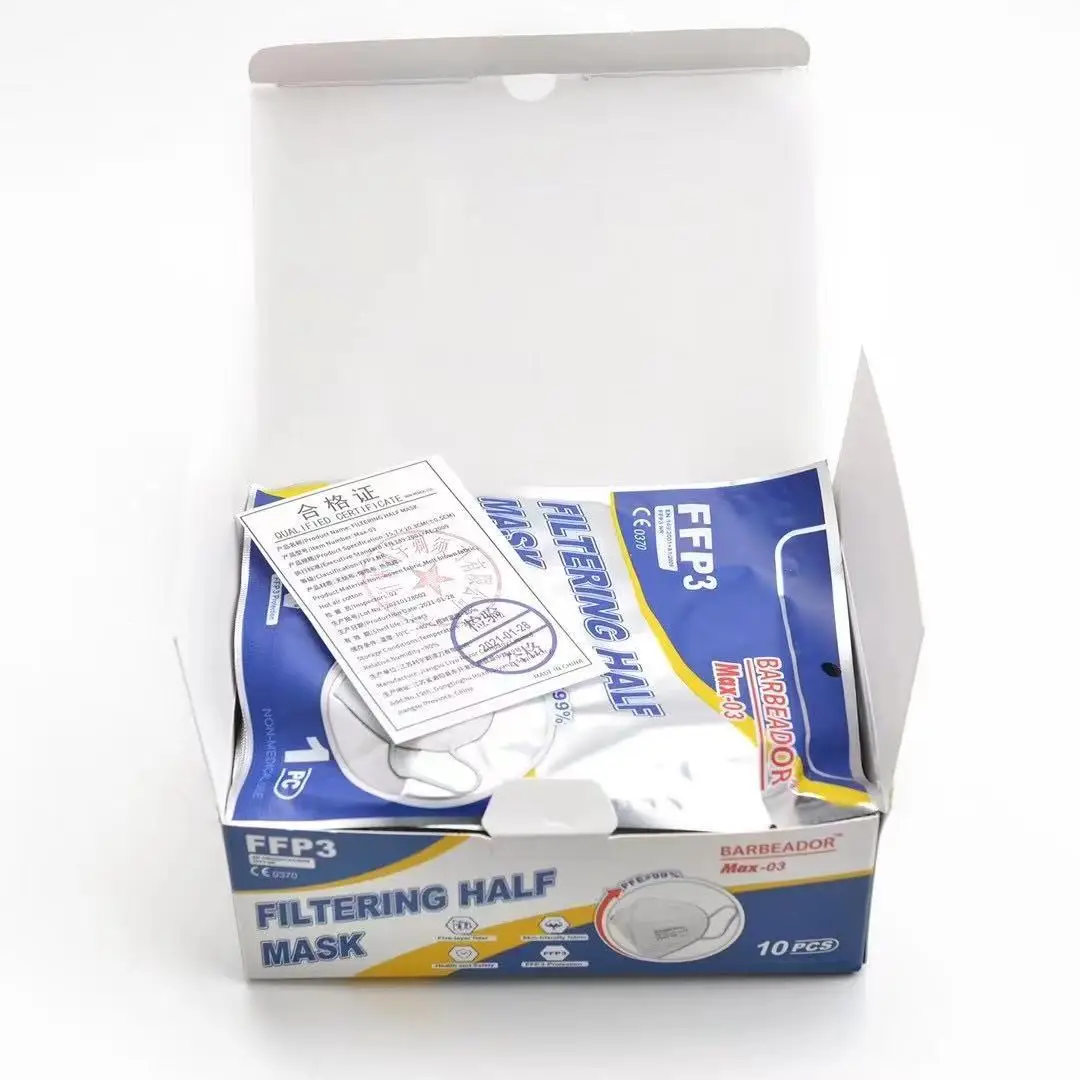 
China Directly Sale FFP3 Dust Mask Earloop FFP3 Respirator with CE0370 