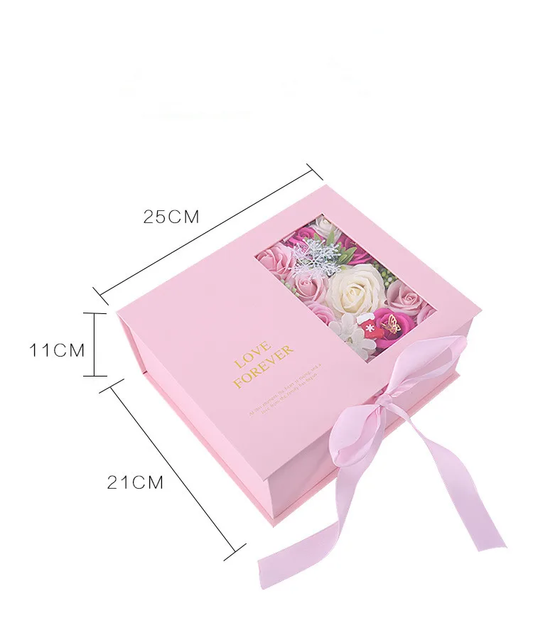 Wholesale Christmas Gift Soap Rose  Flower Gift Box For Friend