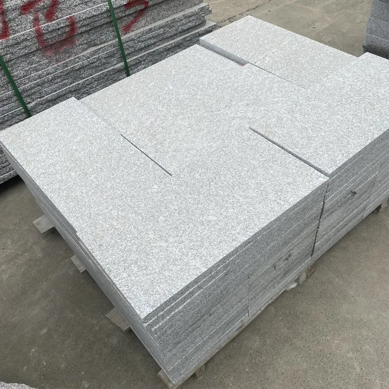 Natural Stone G602 Granite Stairs Flamed Surface Sesame Ouydoor Paving Stone Grey Granite Tile For Floor