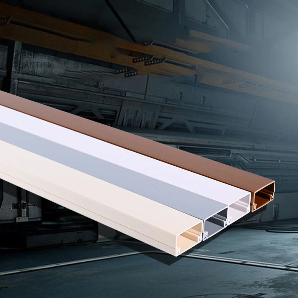 Extrusion Profile Wire Cord Raceway Plastic Cable Trunking Custom Sizes for Electrical Cable System PVC Cable Trunking Profile