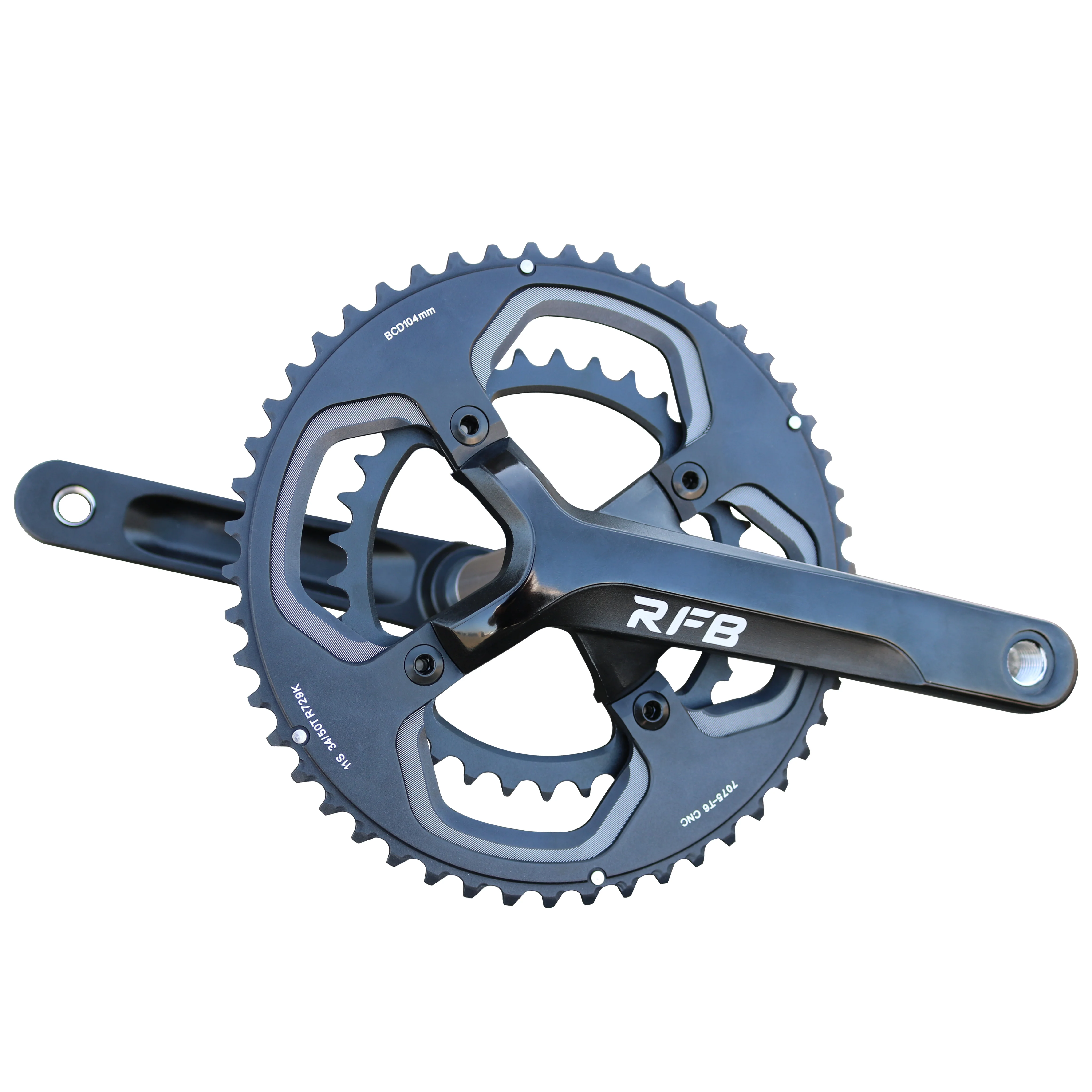 Logo Imprint  road bike/bicycle Crankset Laser Logo 10/11s 34/44t 155mm road bike/bicycle Crankset