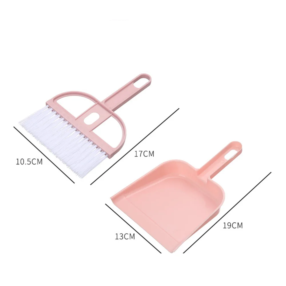Plastic Mini desktop broom and dustpan set Sweeping Bed Hair Trash Broom Keyboard Brush Broom and Dustpan Set