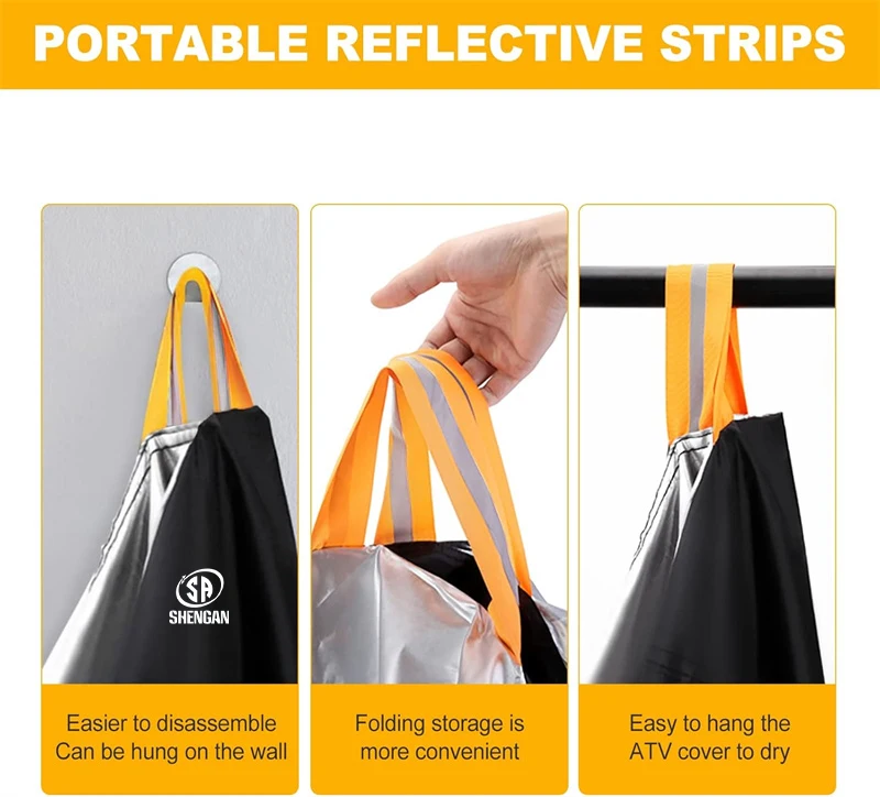 All Weather UV Protection Outdoor Heavy Duty Quad Waterproof Tear-Resistant ATV Cover 4 Wheeler Covers for Polaris Sportsman