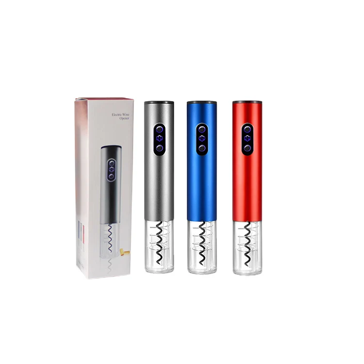 2022 New Trending Product High Quality Kitchen Supplies Stainless Steel Bottle Corkscrew Electric Custom Wine Bottle Opener