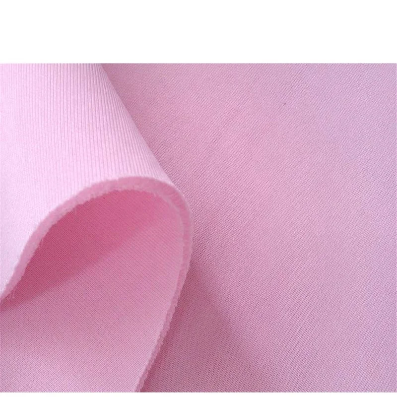 KnittedThick Double Sided Scuba Plain Dyed White Polyester Sandwich Mesh Fabric for Women Dress (60572881585)