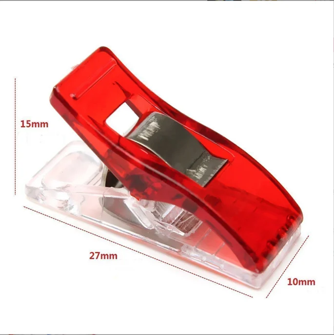 Лидер продаж Amazon, пружинные зажимы для связывания, пластиковые зажимы для бумаги, зажимы для офиса, позиционирования, лоскутного шитья, зажим для шитья