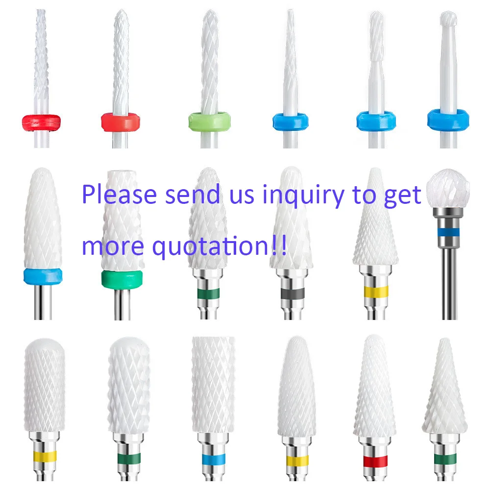 Tungsten Steel Milling Cutter Manicure Nail Drill Bits Pedicure Cuticle Clean Tools for Manicure