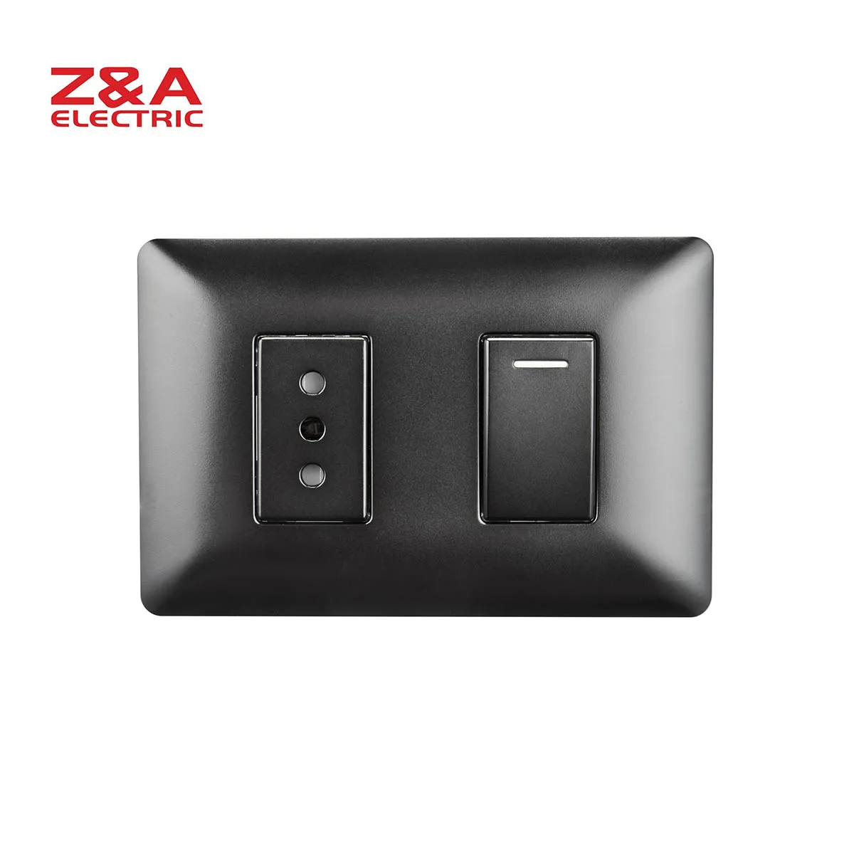 AM2227.FMBK AM Series Full Matte Black Z&A ZA electrical  wall switch