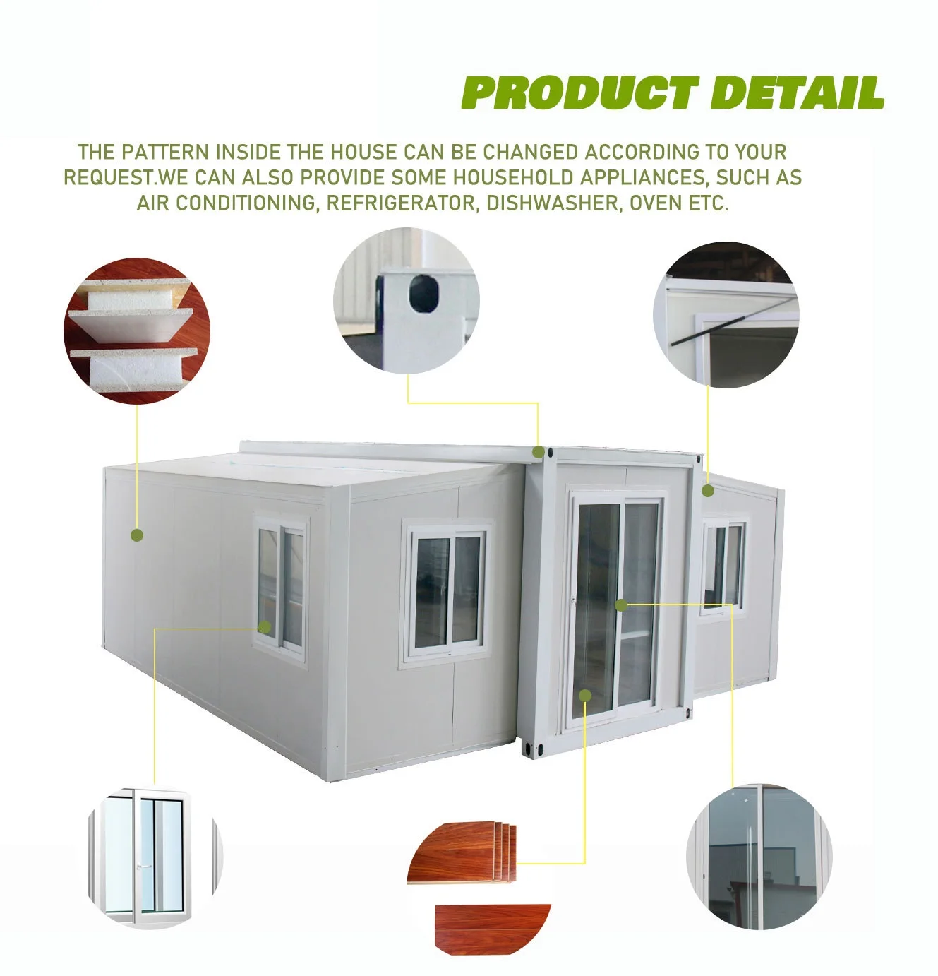 Китайская оптовая продажа раздвижных контейнерных домов сборных на 2-3 спальни складных модульных
