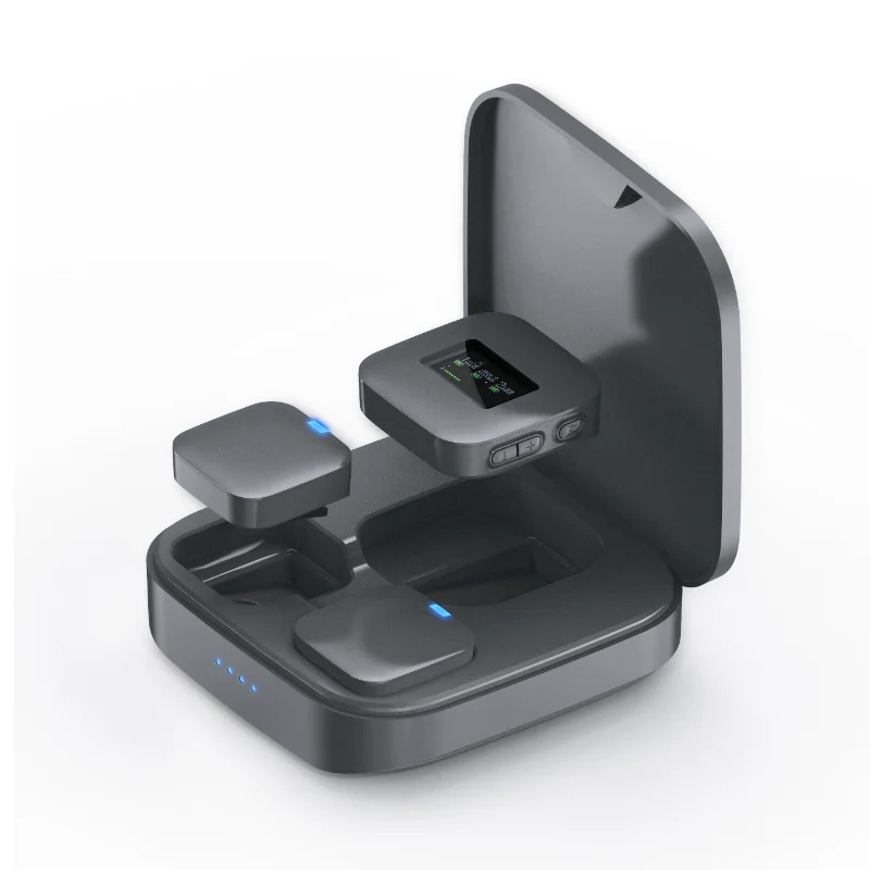 S8 Wireless Clip Lavalier Microphone Low Latency Micrfono Noise Cancelling Microfone for Video Recording Live Streaming Vlog