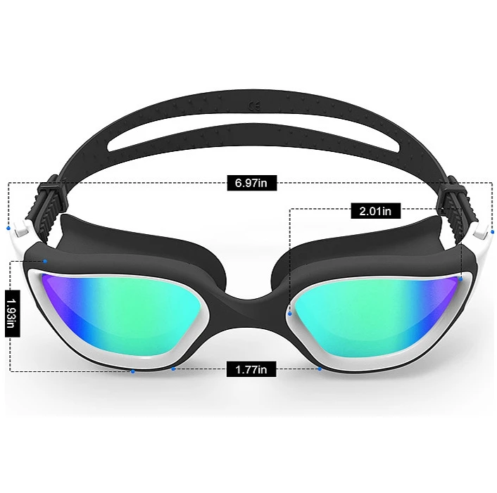 adult swimming glasses goggles high definition electroplated anti-fog eye protection waterproof silicone swim goggles adult