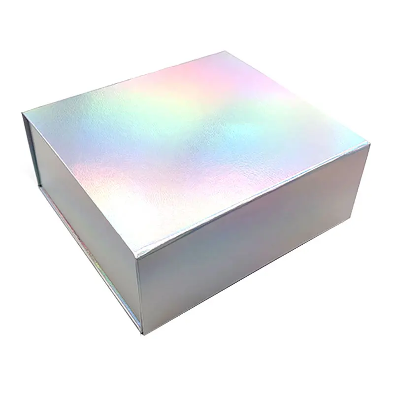 RTS Printed Packaging Boxes Cardboard Rigid White Paper Box Foldable Magnetic Closure Gift Packaging Box