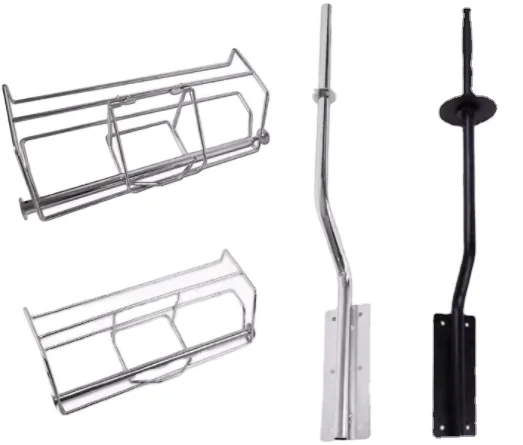 Stainless steel material, iron spray paint, supermarket bulk food continuous roll bag bracket