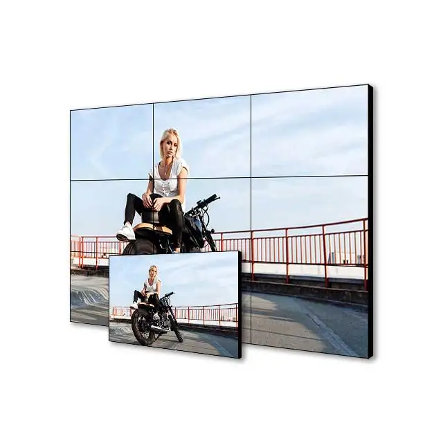 2x2 2x3 3x3 Floor Standing 55inch Indoor Seamless Video Wall Narrow Bezel LCD Video Wall Monitors for Advertising