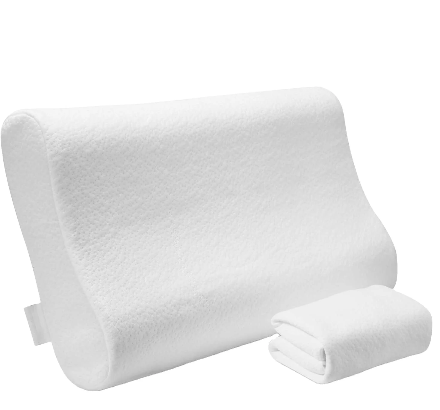 Adjustable Height Pillow Soft Slow Rebound Memory Foam Pillow with Bamboo Fiber Cover