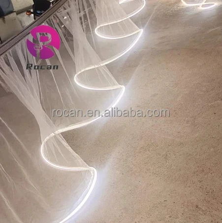 Wedding decoration tent led light wedding ceiling drapes kit fabric ceiling drape curtains