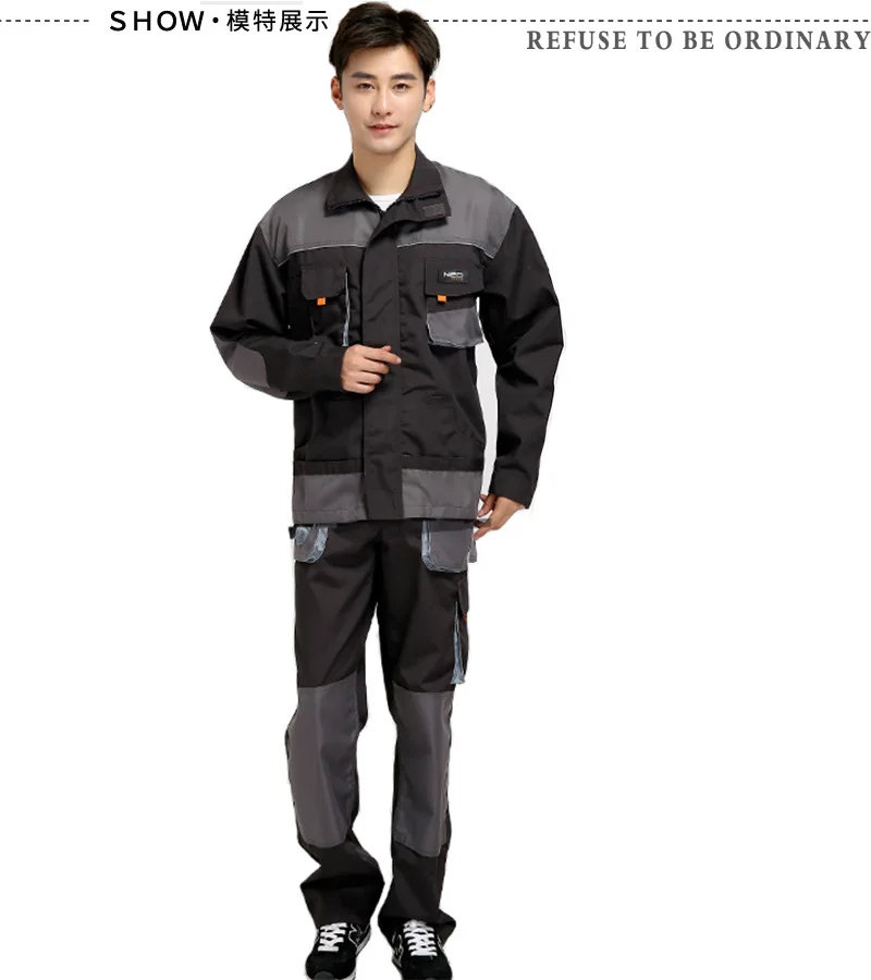 
Work- suit industrial workwear safety jacket and pants coveralls 