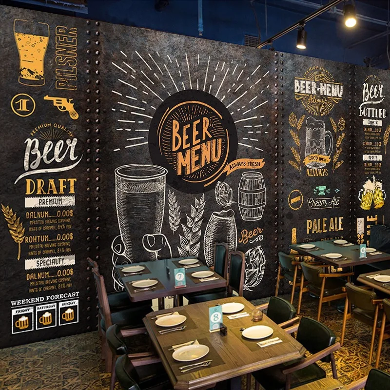 Фон для бара и бистро В индустриальном стиле