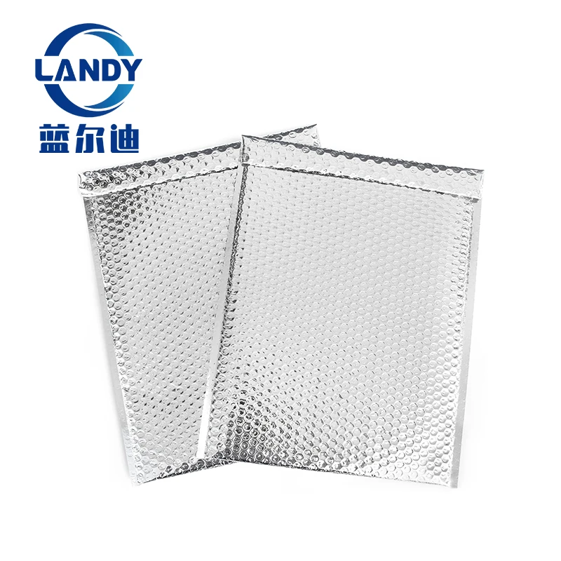 Aluminum Foil Poly Bubble envelope Mailer Bag For Ship Frozen Items