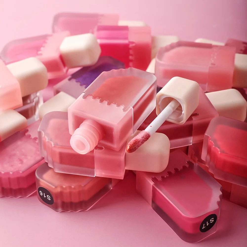 Lip Gloss Base Private Label Custom Fruit Vegan Clear Lipgloss Ice Cream Lipgloss for Kids