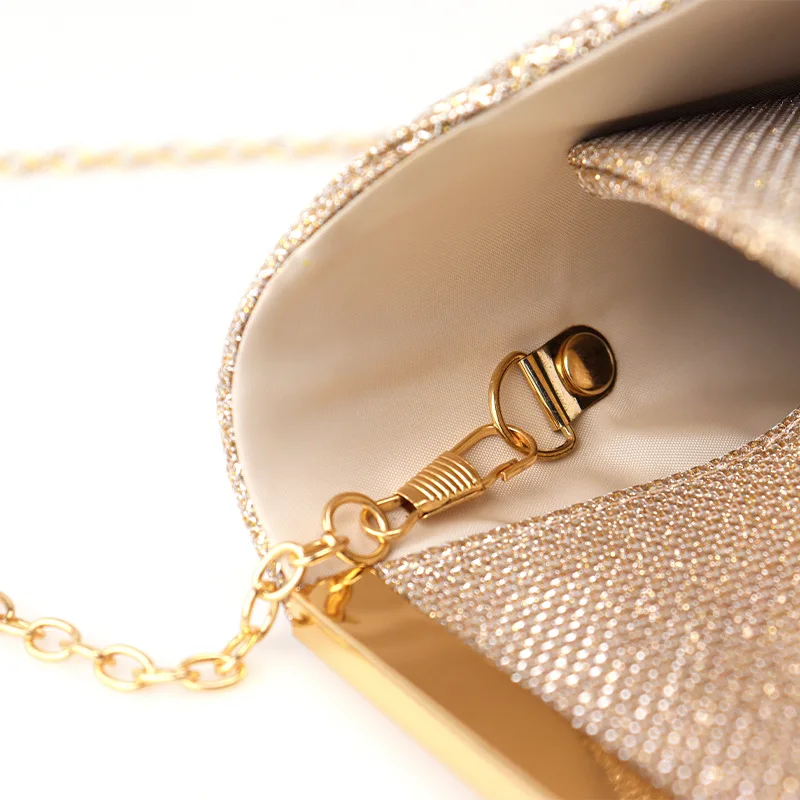 Fashion Elegant Clutch Bag New 2023 Hot Selling Chain Dinner Bag Bride Bridesmaid Lady Handbag Factory Outlet