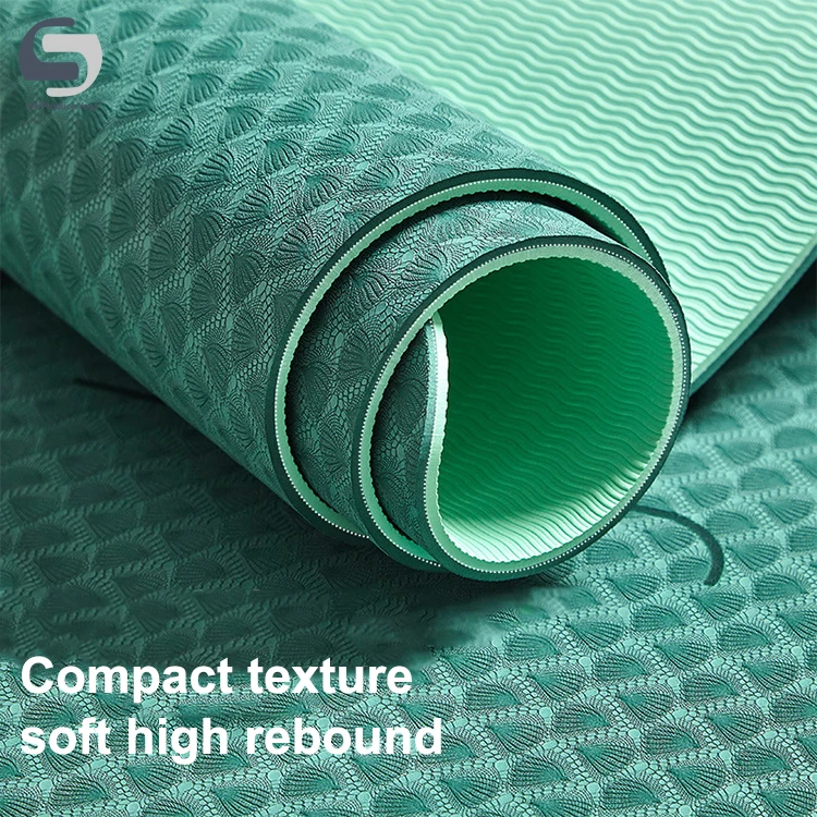LU1047 Widened TPE Yoga Mat 80cm Double Thick Anti-tear High Elastic Fitness Gymnastics Dance Jump Rope