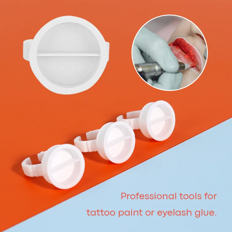 Wholesale Environmental plastic material adjustable Ring cup professional tool for holding pigment