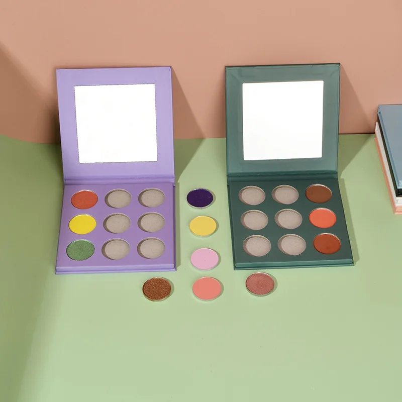 Vegan Make Up High Pigment Eye Shadow Palette Private Label 9 Colors Eyeshadow Palette