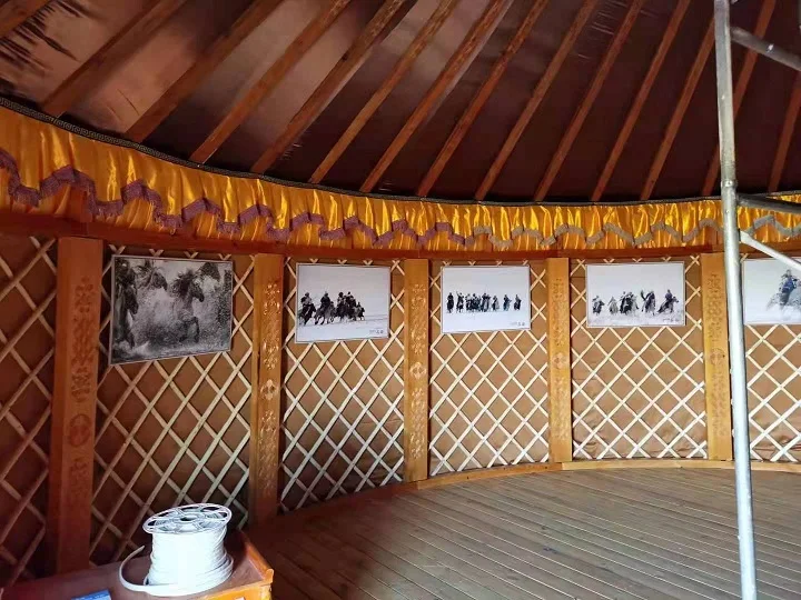 Outdoor Luxury Hotel Living Resort Custom Homes Mongolian Yurt Canvas Glamping With Bathroom Safari Tents